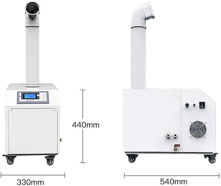 Ultrasonic Industrial Humidifier, 6Kg/h Output, Quiet Automatic Operation for 30-70m² Areas, Perfect for Whole House Humidity Control