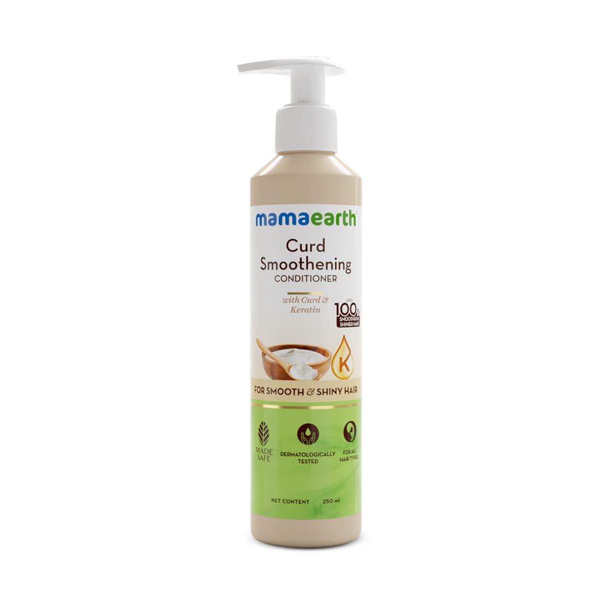 Mamaearth Curd Smoothening Conditioner For Women and Men; with Curd & Keratin for Smooth & Shiny Hair- 250 ml; Nourishes Dry Hair & Controls Frizz-picture-46