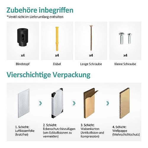 EMKE Badheizkörper Handtuchhalter 762x400 mm, Handtuchheizkörper Seitenanschlusss Flach Handtuchwärmer Handtuchtrockner Heizkörper Bad Handtuchheizung Schwarz 342W