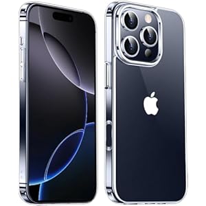 Mkeke for iPhone 16 Pro Case Clear [Not-Yellowing] [Military-Grade Drop Protection] Shockproof Protective Clear iPhone 16 Pro Case Phone Bumper for Apple 6.3 inch 2024