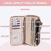 Pomelo Best Womens Wallet RFID Blocking Leather Multi Credit Card Large Capacity Zip Around Wallet Clutch Wristlet Travel Long Purse for Ladies Pink