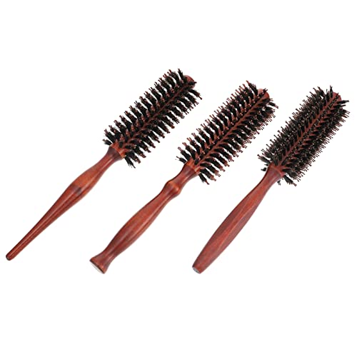 3pcs round Bristle Hair Brush for Styling Curling Detangling