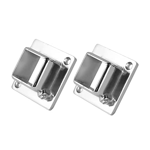 UKCOCO 2pezzi Supporti Per Bastone Appendiabiti in Acciaio Inossidabile Resistenti e Antiruggine Base Flangiata Per Muro e Armadio Porta Abiti Stabile Per Bagno Balcone e Negozi Di Abbigl