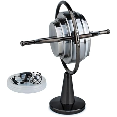 DjuiinoStar Super Precision Electric Gyroscope: 12,000-13,000 RPM for 15-20 Minutes (Black) Cover