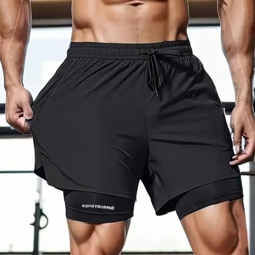 Swim Trunks Men 3 Inch with Compression Liner and Pockets Anti Chafe Quick Dry UPF 50 + Swimming Shorts Bathing Suit2