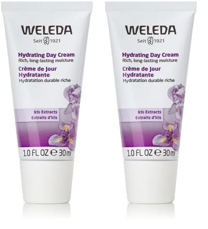 WELEDA - Crème de Jour Hydratante Réconfortante à l'Iris - Peaux Normales à Sèches - Tube 30 ml (Lot de 2)