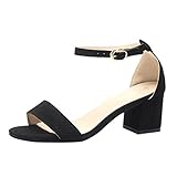 Zapatos de tacón altas ancho para mujer Verano 2018 PAOLIAN Fiesta Zapatos de Plataforma de boca de pescado Moda Cuña Sandalias de Vestir Con hebilla Tira de tobillo Clásicos Boda prime day amazon Mocasina Zapatos con punta