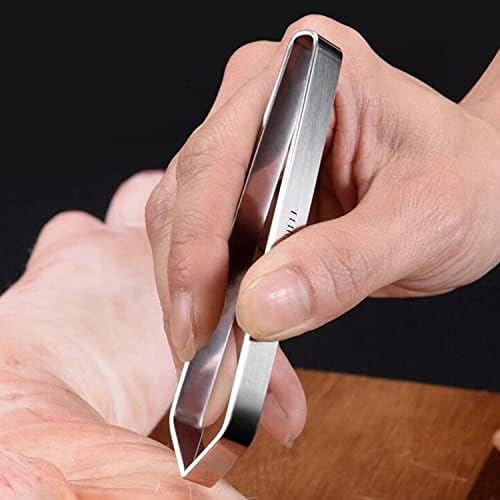 Rpanle Fish Tweezers, Professional Stainless Steel Kitchen Fish Bone Remover Tweezers for Removing Fish Bones and Pulling Out Chicken Feathers, 12cm