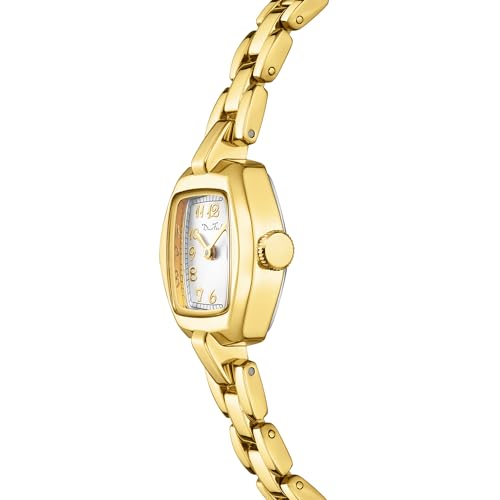 Elegant Gold Women's Watch with Stainless Steel Band – Luxury Vintage Design, Water Resistant and Adjustable - Image 2