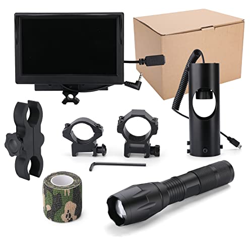 Bhndoing Diy Night Vision Scope For Riflescopes, Fcc Certified, Digital Night Vision Scope Hunting With Ir Flashlight Scope Camera And 5’’ Screen Day & Night #TOP7