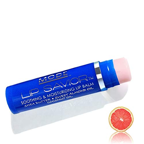 Pink Grapefruit Lip Balm, Mode Lip Savior - Flavored, Vegan, Cruelty Free, Soothing Moisturizing Conditioning, Natural Skincare Sweet Almond, Organic Shea Butter, Coconut Oil, Made In Usa #TOP21