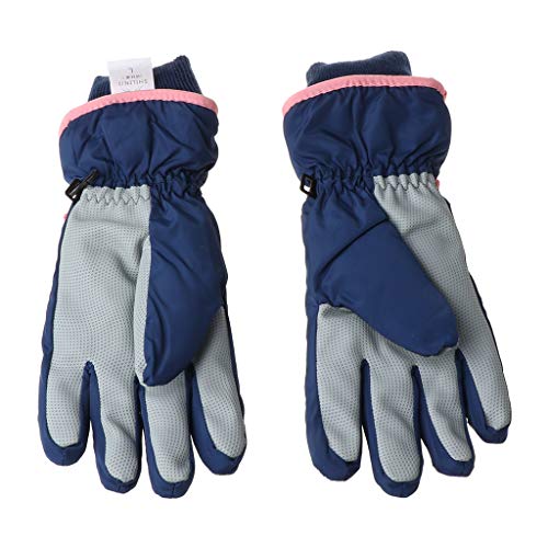 Yunso Guantes de esquí para niños, invierno, impermeables, nieve, color sólido, orejas de dibujos animados, a prueba de viento, guantes térmicos para esquiar, snowboard, al aire libre - imagen 4