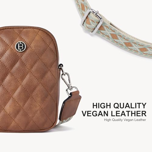 BOSTANTEN Vegan Leather Small Crossbody Bags for Women Designer Cell Phone Bag Wallet Purses Adjustable Strap - Image 8