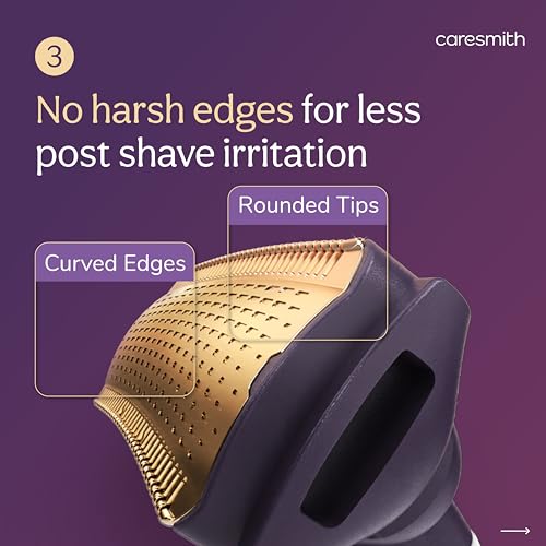 Image of Caresmith Bloom Bikini Trimmer for Woman | Painless Hair Remover Machine with 5 Safety Features| Water Resistant Electric Shaver for Intimate Area, Underarms & Legs | Rechargeable Body Trimmer for Women Private Part