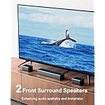 ULTIMEA 7.1ch Soundbar with Wireless Subwoofer, Virtual Surround Sound System for TV, App Control, 410W Peak Power, Sound bar for TV, 4 Wired Surround Speakers, Home Theater Sound System Poseidon D70 - Image 5