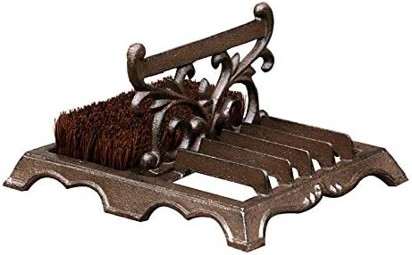 Cast Iron Shoe Scraper Outdoor Boot Brush Footwear Shoe Brush Cleaner Recycled Metal & Sustainable Coir Bristles