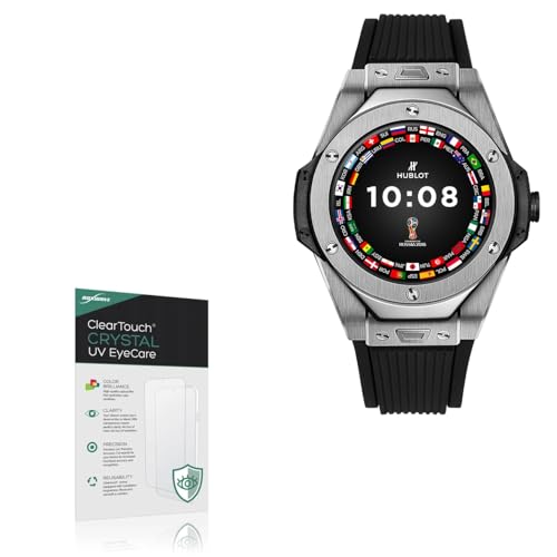 BoxWave Screen Protector Compatible With Hublot Big Bang Referee 2018 World Cup - ClearTouch Crystal Anti-UV EyeCare (2-Pack), Filters out Harmful Blue Light Reduce Fatigue