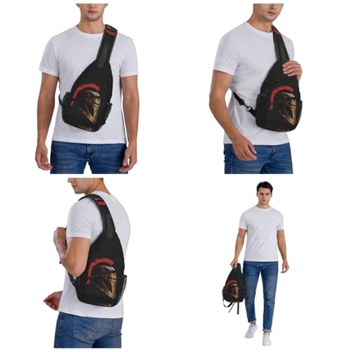 Mochila Sling Spartan Warrior Helmet Negra miniatura 6