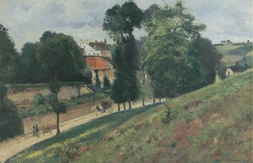Tableau Toile Pissarro Route de Saint-Antoine Impression HD d'Art 60x90cm