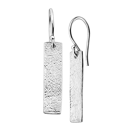 Silpada 'Albuquerque' Rectangular Drop Earrings in Textured Sterling Silver
