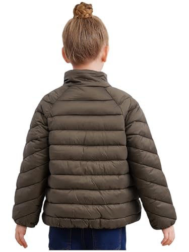 Image of Linjinx Kids Girls Boys Winter Coat Water-Resistant Zipper Puff Jacket Warm Lightweight Down Coat Outerwear