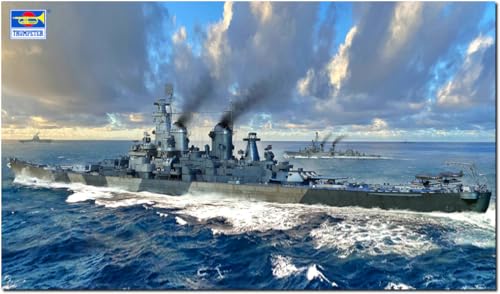 Maquette USS Iowa BB-61 Trumpeter 06749 1:700 navire de guerre miniature en plastique