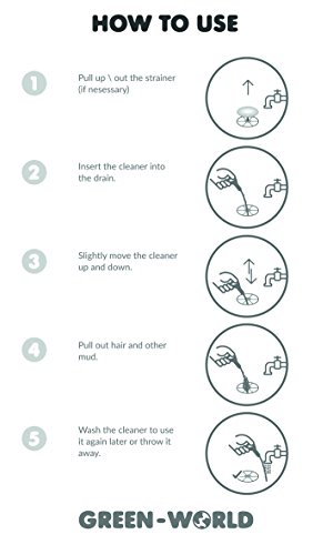 Drain Cleaner And Snake Drain - Set Of 3 Hair Drain Clog Remover And Removal Opener Sink And Bathtub, Toilet - Hook Catcher Unclogger And Auger Plumbing #TOP5