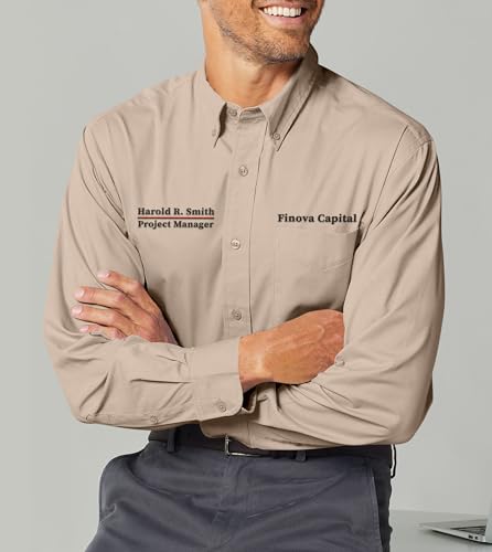 Custom Long Sleeve Embroidered Shirts for Man Add Your Text Personalized Embroidery Shirts3