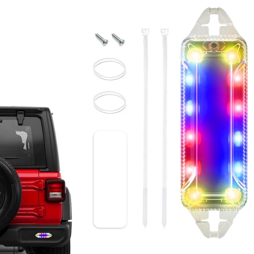 Luz Estroboscópica,Luz Estroboscópica Solar Para Coche, Intermitente Solar Impermeable De Seguridad Anticolisión - Para Moto Coche Carga Nocturna Bicicleta