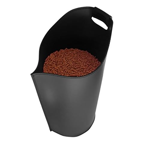 SAPEL: Pellet Leather Bag, in Leather Black Color Cover