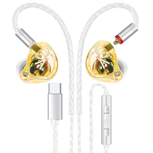 Image of Audiovance Vibes 202MC USB-C HiFi Wired Earbuds, Type-C Headphones with Mic