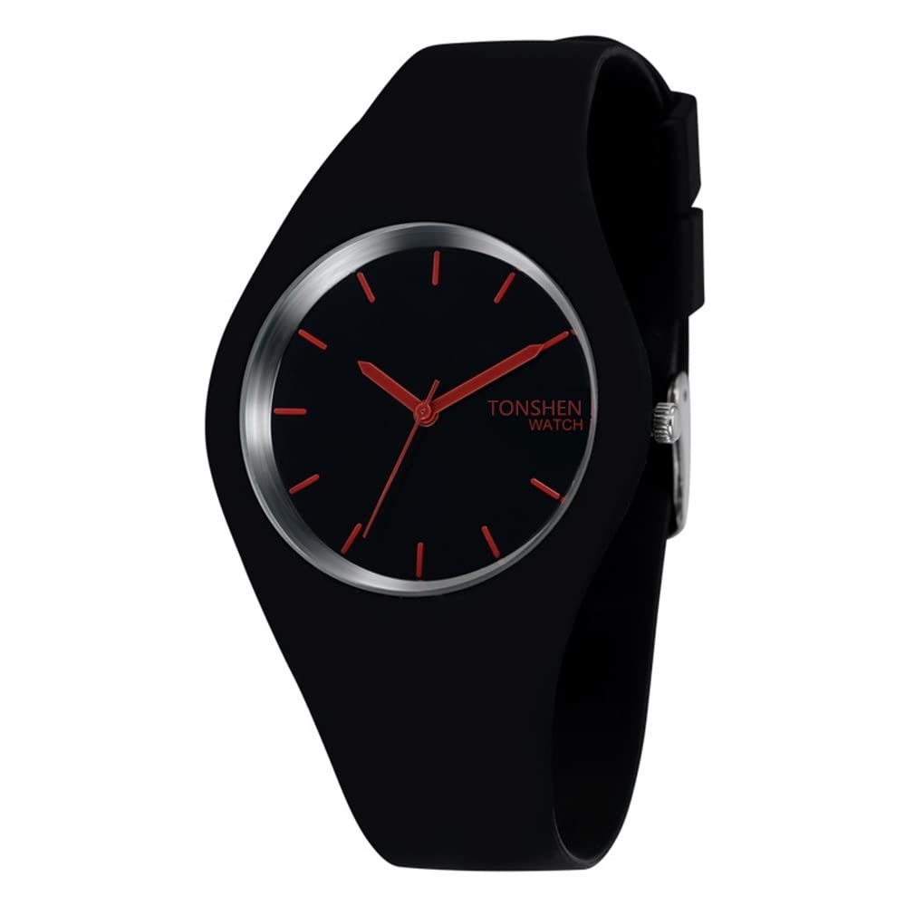 TONSHEN Orologio Donna e Ragazza Analogico Quarzo Fashion Casual Acciaio Inossidabile Orologi da Polso Scala Cristallo Design Semplice (Argento