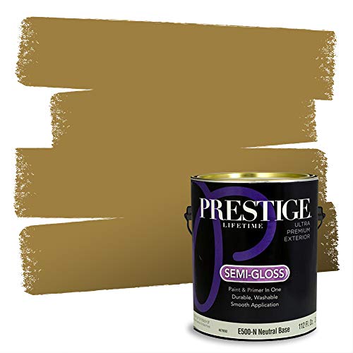 PRESTIGE Paints Exterior Paint and Primer in One, Comparable Match of Sherwin Williams* Grandiose*, Semi Gloss, 1 Gallon