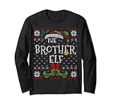 Photo Gallery brother elf family christmas matching ugly sweater pajama maglia a manica Photo Gallery brother elf family christmas matching ugly sweater pajama maglia a manica