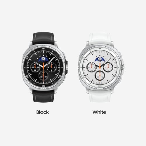 Image of Samsung Galaxy Watch8 Classic (46mm LTE, Black) with 3nm Processor | Dual GPS | Sapphire Glass & Stainless Steel | 5ATM & IP68 | BP, ECG, IHRN & Vascular Load Monitoring | Anti-oxidant Index