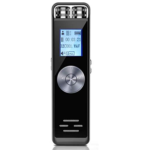 32GB Digital Voice Recorder, ADOKEY Audio Sound Recorder Portable MP3 Recorder Dictaphone for Meeting Lecture Rechargeable Recording Device Voice Activated Recorder with Playback for Interview
