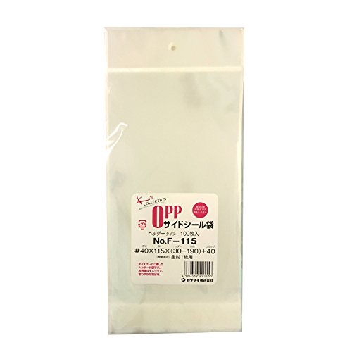 カクケイ OPP袋 クリアパック テープ付 40ミクロン 100枚 115×190mm