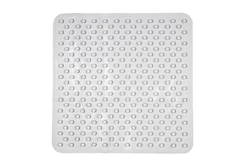 Croydex Rubagrip Square Shower Mat - Secure Grip Suction Cups for a Non Slip Shower Mat with Anti Mould and Anti-Bacterial Additive Made From Natural Rubber, 53x53cm - Image 3