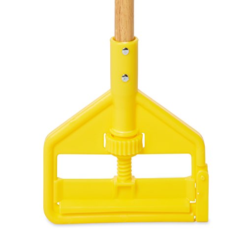 Rubbermaid Commercial Products Invader Wet Mop Handle, 54-Inch, Quick Change Wood Mop Head, Heavy Duty Floor Cleaning #TOP1
