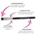 Beauty Junkees Mini Flat Top Concealer Brush Under Eye for Stippling Blending Small Dense Firm Synthetic, Works with Powder, Cream, Liquid