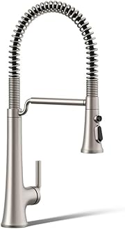 KOHLER 23765-VS Tone Semi Professional Kitchen Faucet, Vibrant Stainless