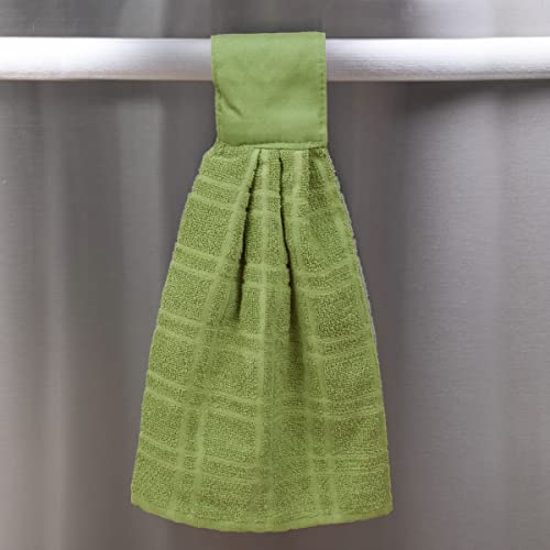 Image of Ritz Hanging Tie Towels, 2 Pack - Solid, Cactus