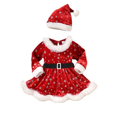 Tenue de fête de noël filles : combi polaire douce pour séances photo