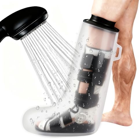Apasiri Wasserdichter Gpsschutz Langes Bein für Duschen und Baden – 100% Dicht & Wiederverwendbar – Duschschutz für Bein, Hautfreundlich, Leicht anzulegen – Schutz für Gips, Wunden