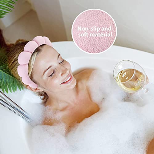 Noxtxes 2 Pcs Spa Headband Women-Pure Handmade Creative Makeup Headband, Thick And Soft Velvet Headband, Easy To Wear Cute Headbands, Suitable For Face Washing, Yoga, Running, Makeup #TOP2