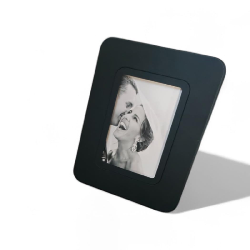 Juego de escritorio, 5 en 1 organizador de escritorio con soporte para smartphone, tarjetero, porta tarjetas, caballero personalizado + portafotos para oficina y casa (PU negro)