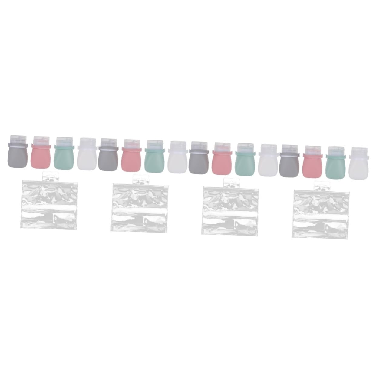 FOMIYES 4 Set Di Flaconi Per Cosmetici Liquidi Da Viaggio Comprimibili Contenitori Di Ricarica in Silicone Per Kit Di Cosmetici Da Viaggio