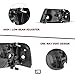 JSBOYAT Headlight Assembly Replacement w/Corner Light 4PCS for 2001-2011 Ford Ranger Headlamp Driver & Passenger Side (Chrome Housing with Clear Reflector)