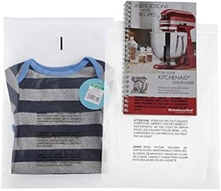 MMBM Resealable Poly Bag with Suffocation Warning, 6x9 Inch, 1000 Pack, Clear, Adhesive Lock Seal, Reclosable Plastic Baggies