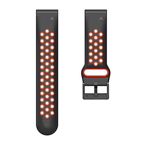 Correa de silicona 22mm para Garmin Fenix 7 6 Pro 5 pulsera deportiva Agate GUMMMY 4